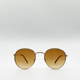 Classic Round Metal Frame Sunglasses