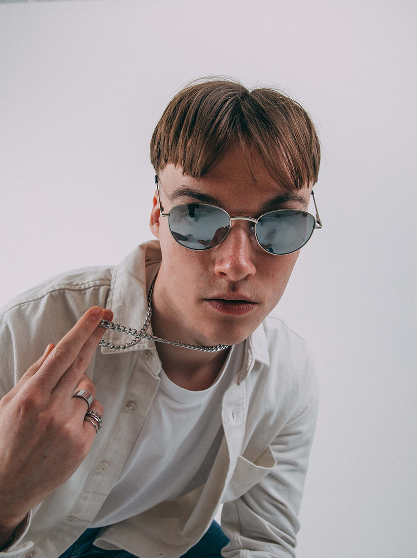 Round Metal Frame Sunglasses - svnx