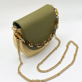 Cross Body Bag With Chain Detail