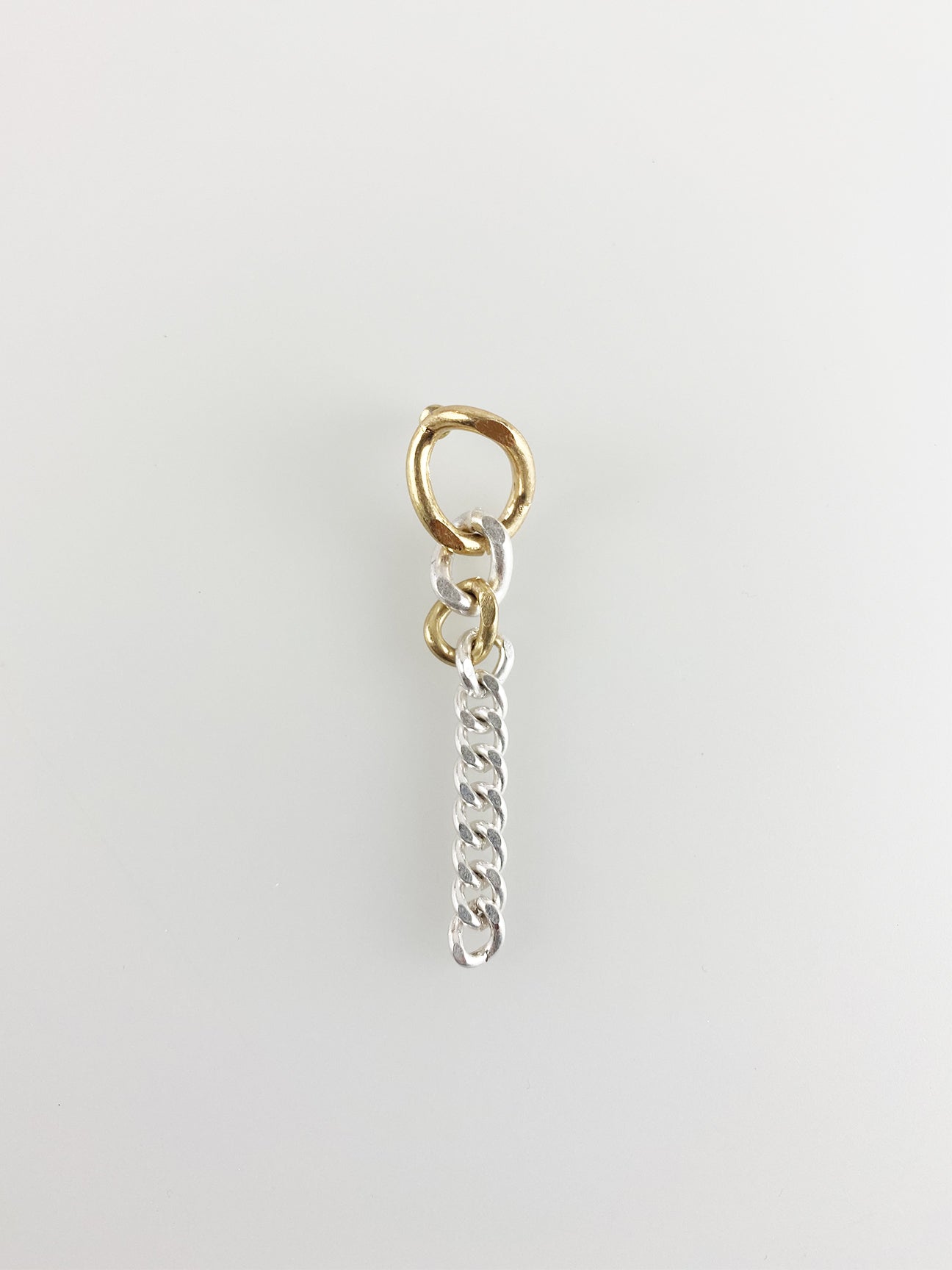 Matt Gold and Silver Plated Twisted Chain Drop Earrings - svnx