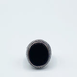 Signet Ring With Black Stone