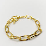 Chain Bracelet with Toggle Fastening