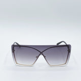 Black Visor Sunglasses with Smoke Lenses